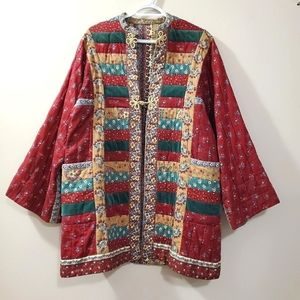 Quilted Coat / Jacket - Vintage Handmade Shacket